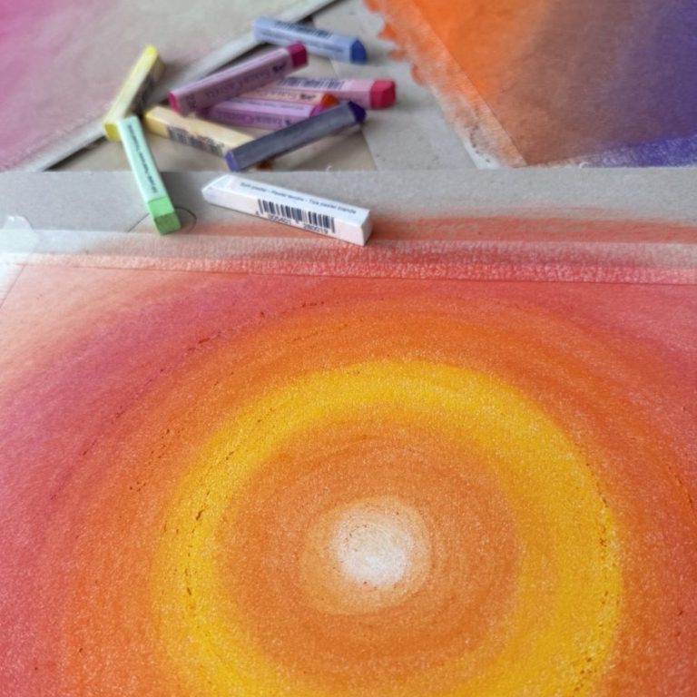 Bilder von Intuitiven Malen mit Pastellkreide