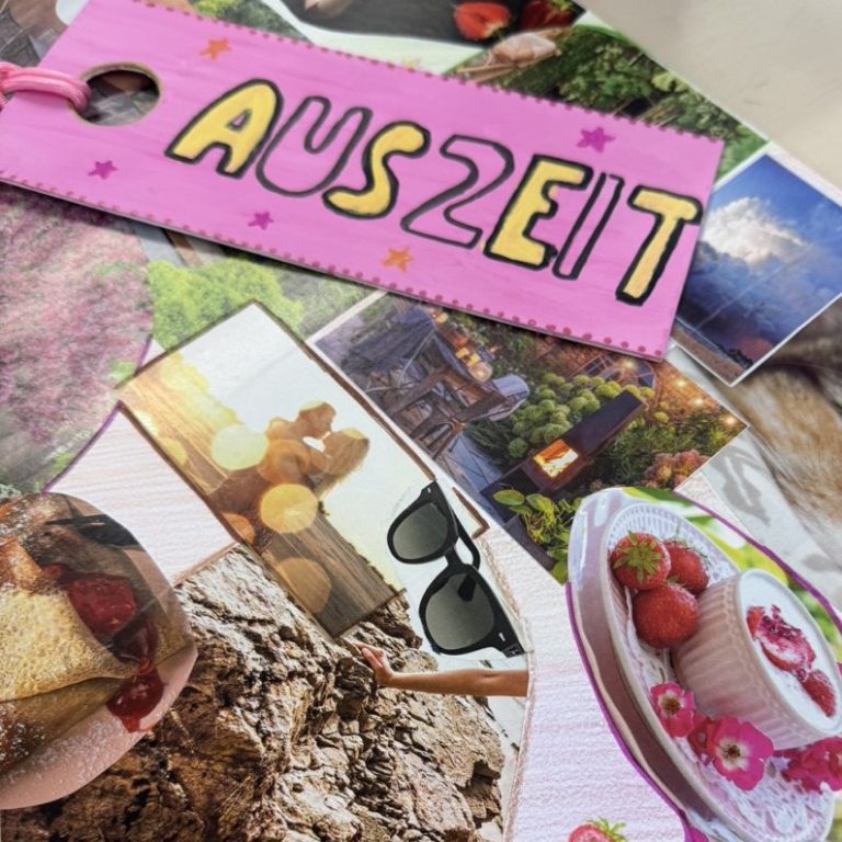 Collage und ein Türschild